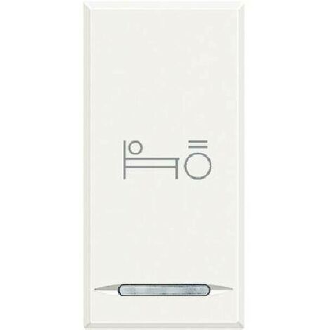 Bticino axolute copritasto scs con simbolo luce letto camera colore bianco hd4915bl