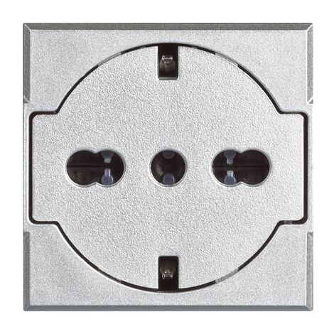 Bticino Axolute FLAT Schuko-Steckdose mit Absicherung Tech 10/16A HC4140/16F