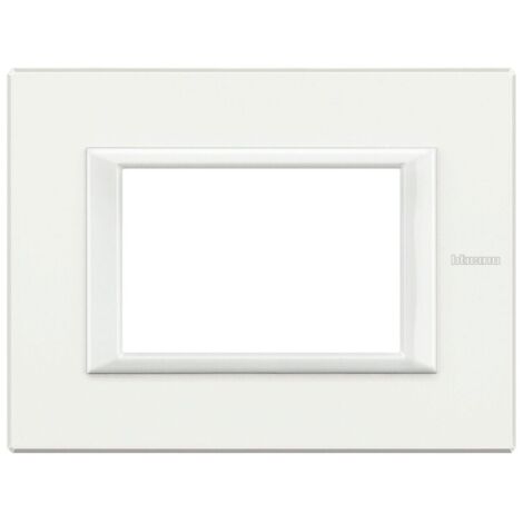 Bticino Axolute Placca 3 Moduli Bianco Monochrome HA4803HD