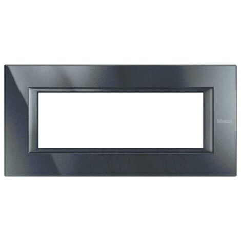 Bticino Axolute Placca 6 Moduli Monochrome Antracite HA4806HS