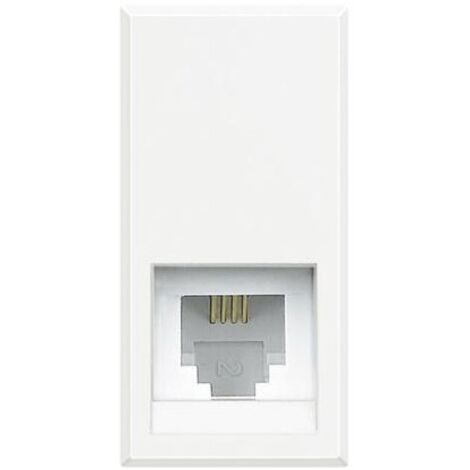 Bticino Axolute Toma de Teléfono Blanco HD4258C11N