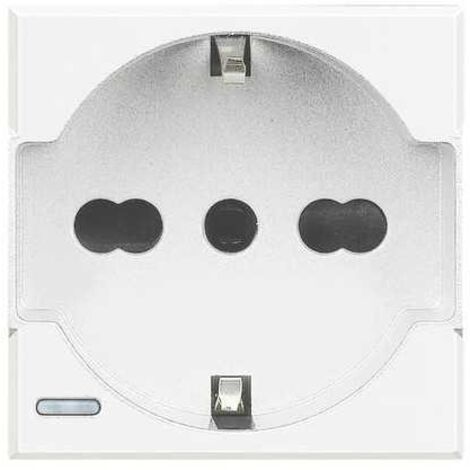 Bticino Axolute Toma Schuko 10/16 Blanco HD4140A16