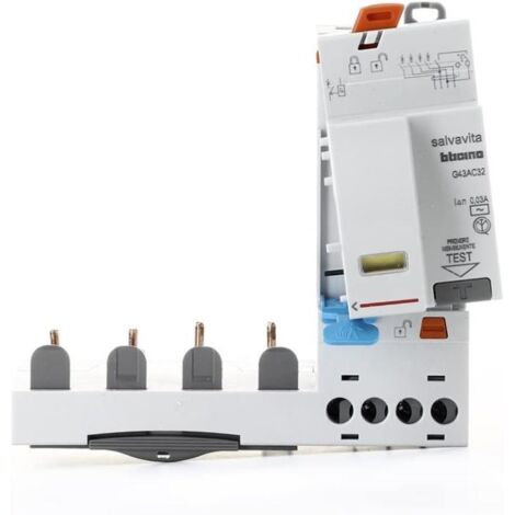Bticino blocco differenziale 4P 32A AC 30MA G43AC32