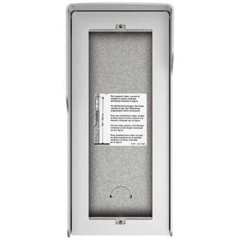 Bticino caja fuera de la pared 3 módulos con techo de lluvia integrado Acabado Allmetal 350631