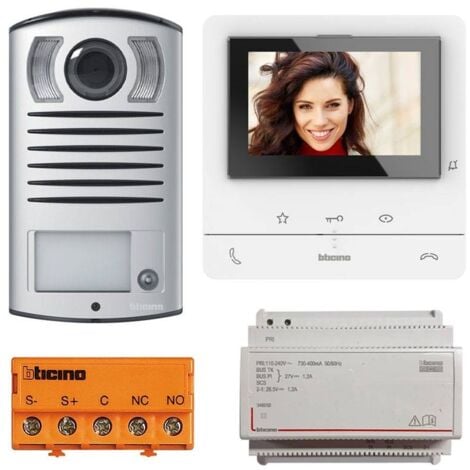 Bticino CLASSE100 V16B 2-Draht Video-Türsprechanlage für Einfamilienhäuser 364613