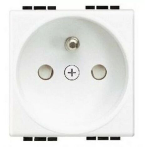 Bticino Cofrel N4142AN - 2 P+T 16A-STECKDOSE - 250V AUTO-ANSCHLUSS - LIVINGLIGHT BLA