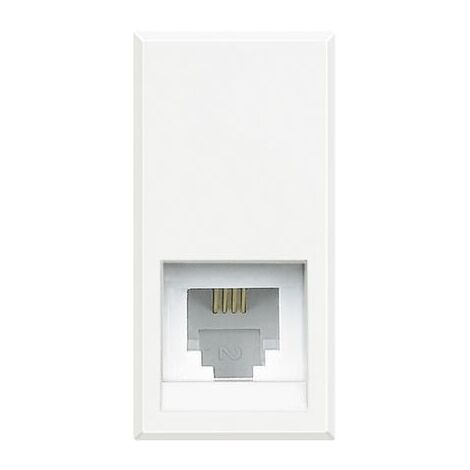 BTICINO Connettore Telefonico Rj11 Axolute Bianco