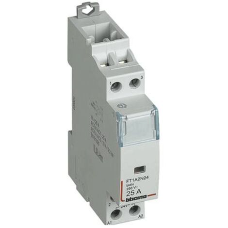 Bticino contacteur AC3 25A 24 Vac 2 NO 1 module FT1A2N24