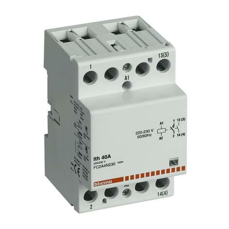 Bticino contattore 4NO 63A 230V 3 moduli FC4A6/24N