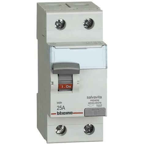 Bticino diferencial puro tipo 2P AC 25A 500mA G725AC25