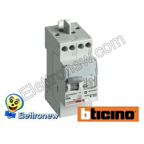 Bticino disjoncteur différentiel 25A 30MA G723AC25H