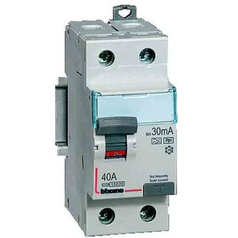Bticino disjoncteur différentiel 40A 0.03A 2P AC G723AC40