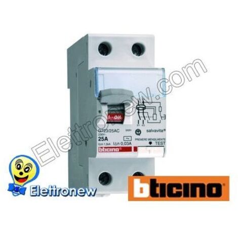 Bticino disjoncteur différentiel 40A AC 300MA G724AC40