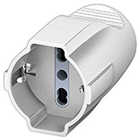 Bticino Enchufe universal de dos vías alemán-italiano blanco S2676TAE
