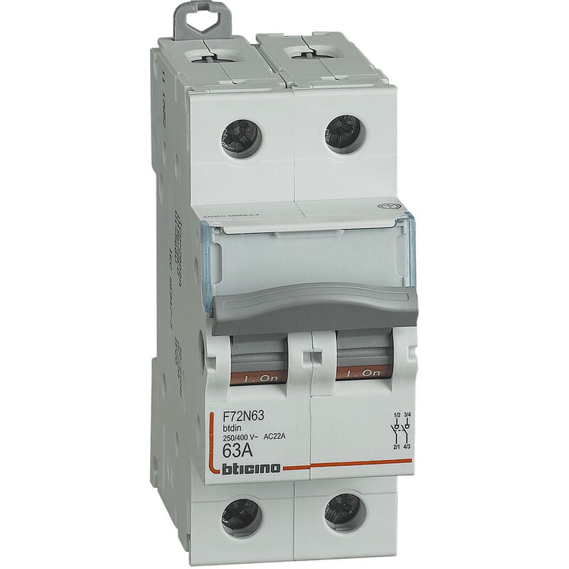 B-ticino - BTicino F72N63 Interrupteur-sectionneur modulaire 63A 2P 2 Module