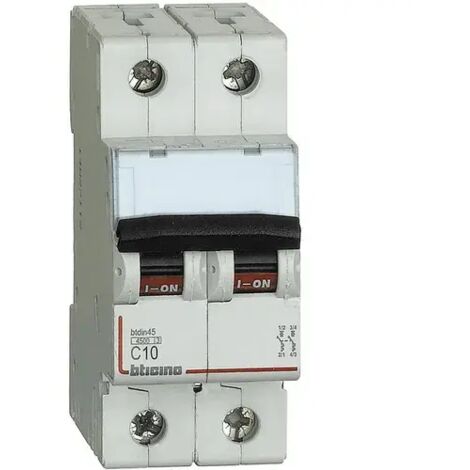 BTICINO FA82C10 - BTDIN45 - Magnetot 2P curva C 10A 4,5KA