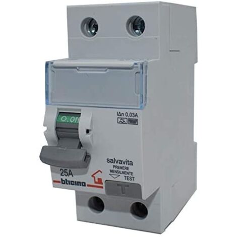 Bticino Fehlerstrom-Schutzschalter 2P 25A 30MA F GC723F25