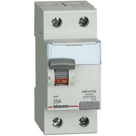 BTicino G725AC40 Interruttore Differenziale Salvavita 2P Tipo AC In= 40A
