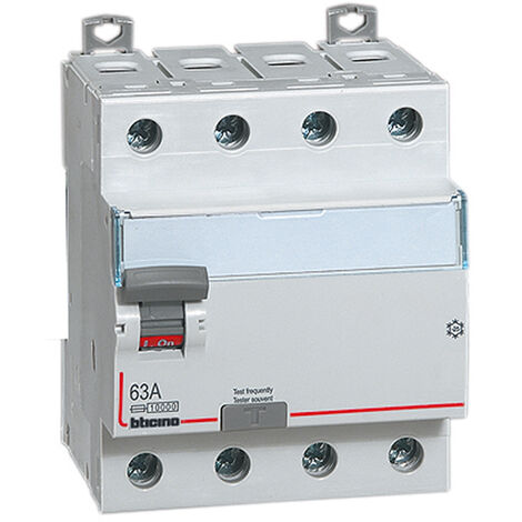 BTicino G743AC63 Fehlerstrom-Schutzschalter 4P AC Typ In= 63A