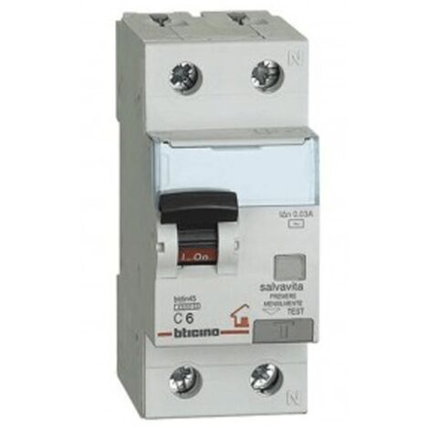 Bticino GC8813AC6 Interruttore Magnetotermico Differenziale 6A
