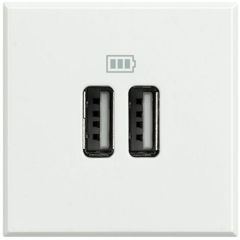 Bticino HD4285C2 USB-Ladegerät 5V 2p weiß - Axolute