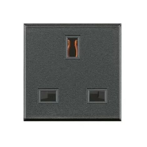 Bticino HS4150 – Preisstandard Britannique 2P+T 13A 230 V – Axolute – Anthrazit
