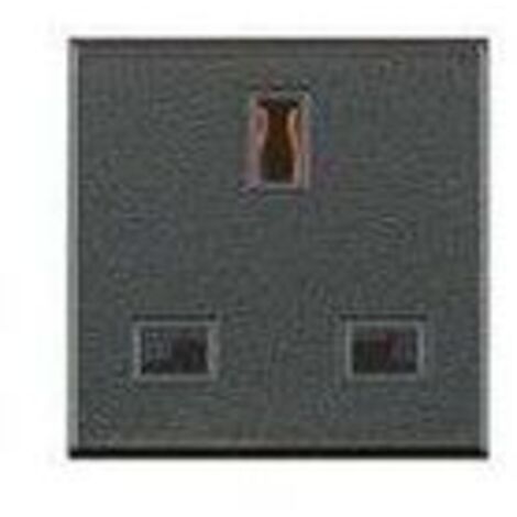 Bticino HS4150 - Prise standard Britannique 2P+T 13A 230V - Axolute - Anthracite