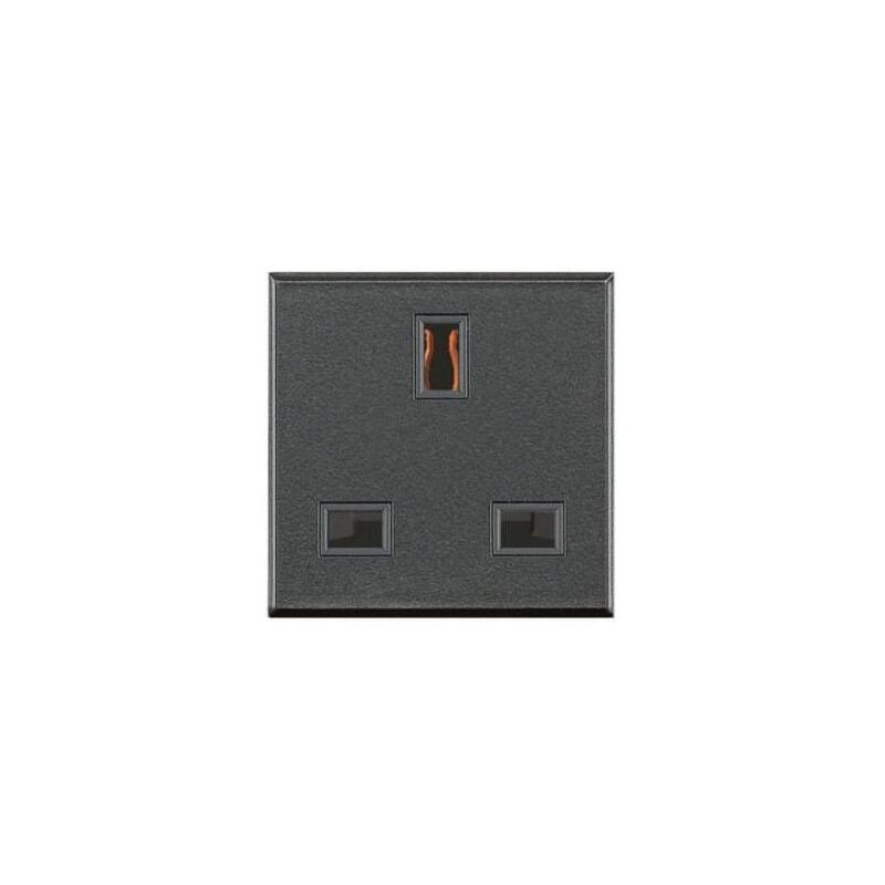 Bticino - HS4150 - British standard socket 2P+E 13A 230V - Axolute - Anthracite