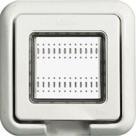 Bticino idrobox luna cover ip55 2 modules white 24602n
