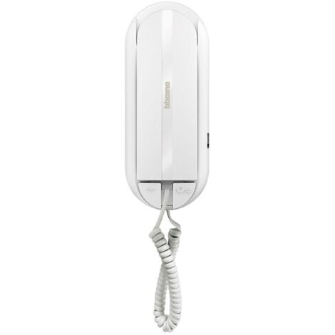 Bticino – Interphone 2 fils Sprint L2 avec bouton d'activation serrure – Compatible avec installation vidéo – Volume réglable sur 3 niveaux