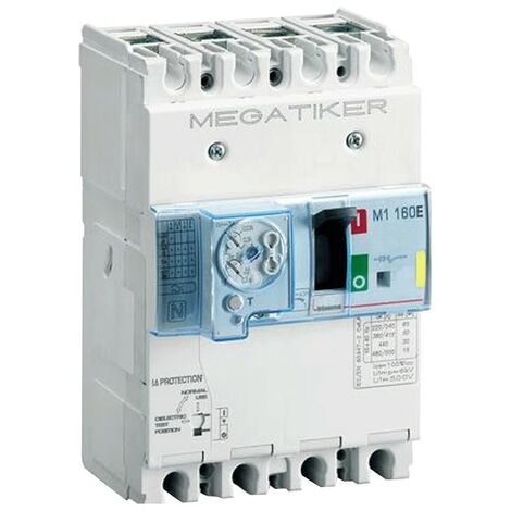 Bticino interrupteur différentiel magnétothermique en boîtier 100A T714E100DB