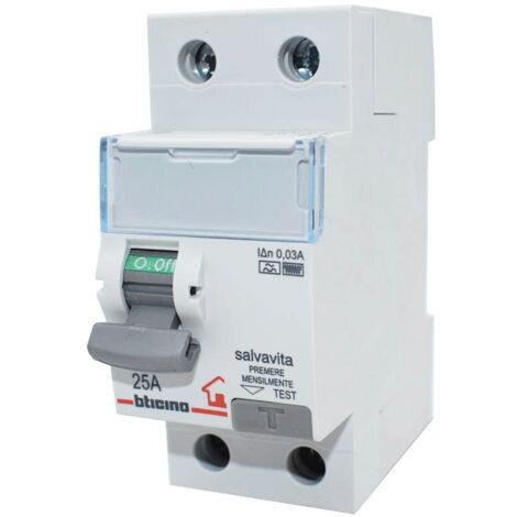 Bticino interruptor diferencial 2P 25A 30MA F GC723F25