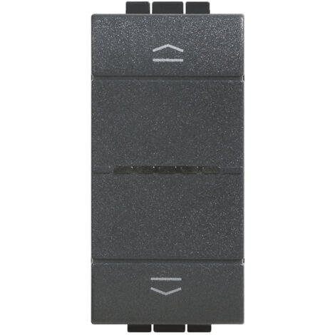 Bticino livinglight comando tapparella connesso antracite l4027c
