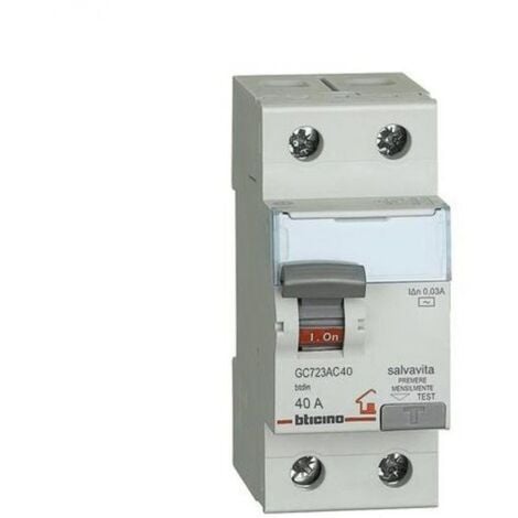 Bticino Interruttore differenziale SALVAVITA 40A 2P tipo AC - GC723AC40