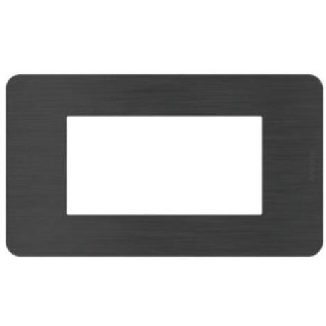 BTICINO JA4804EN - MatixGO - Placca 4P Black Nickel