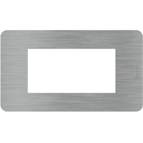 BTICINO JA4804ES - MatixGO - Placca 4P Steel