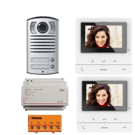 Bticino kit Video Monitor vivavoce bifamiliare a 2 fili - 364622