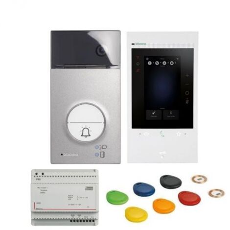 Bticino kit vivavoce Wi-Fi monofamiliare videocitofono classe 300EOS WN+L3000 - 363925