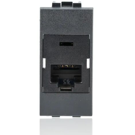 BTICINO L4262C6 - Connettore Rj45 Categoria 6 Utp - Antracite - LivingLight
