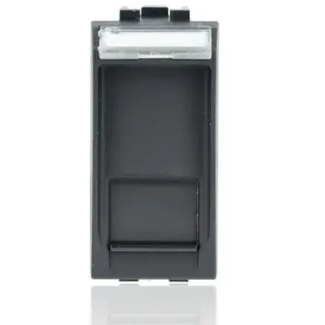 BTICINO L4279C6A - Connettore Rj45 Categoria 6A Stp, Completi Di Targhetta Identificativa E Portello Antipolvere - Antracite - LivingLight