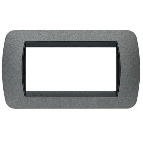 Bticino Living International plaque 4 modules graphite L4804GF