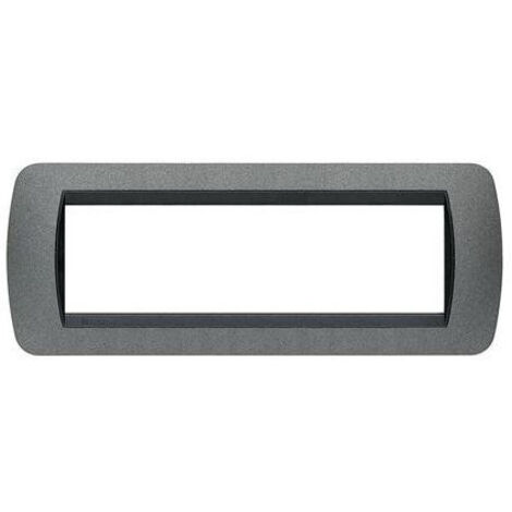 Bticino Living International plaque 7 modules graphite L4807GF