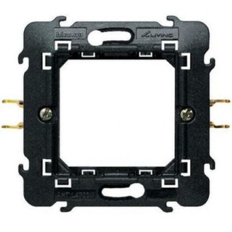 Bticino living international supporto 2 moduli con graffette l4702g