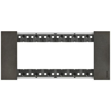 Bticino Living Now 6 Module Abdeckrahmen Farbe Space 86x192,5 mm KA4806NG