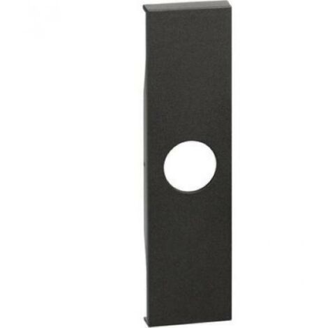 Bticino Living Now Abdeckung für TV-Steckdose und falsches Modul Schwarz KG08