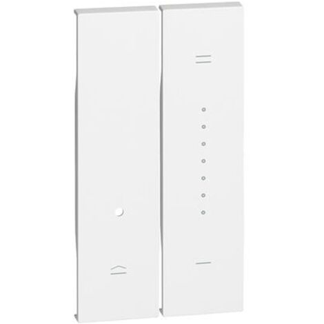 Bticino Living Now Cover für Dimmer, 2 Module, weiß KW19