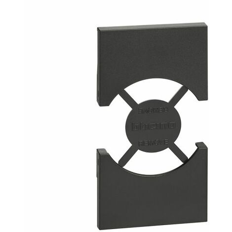 BTicino Living NOW Cover Nera per presa Unel Schuko P40 - KG03