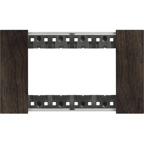 Bticino Living Now en 4 Módulos de color madera de nogal KA4804LG