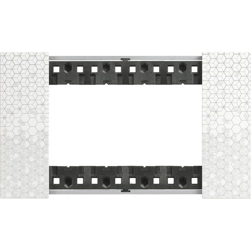 

Marco embellecedor Bticino KA4804MW Living Now 4 modulos Pixel