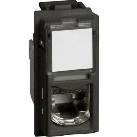 Bticino Living Now RJ45 toolless Stecker STP cat6A schwarz KG4279C6AS